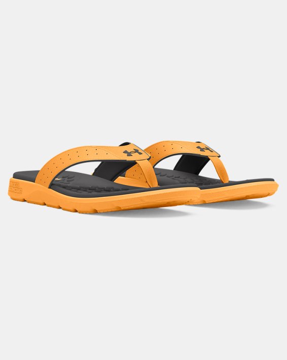 Men's UA Ignite Pro Sandals in Orange image number 3